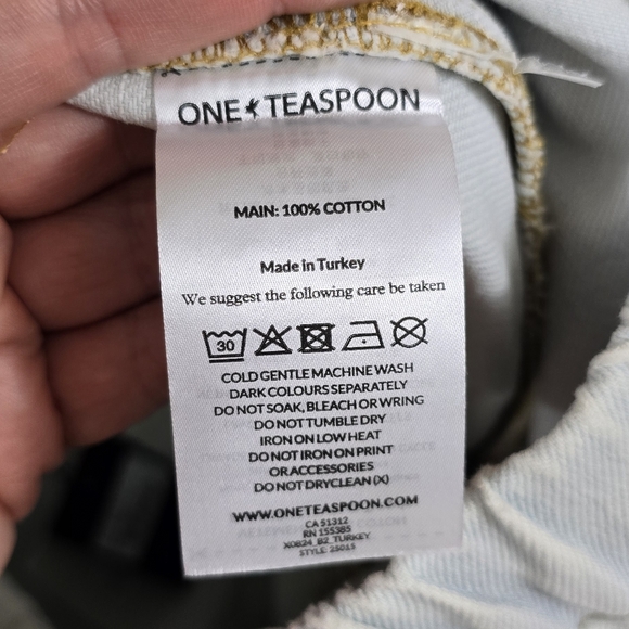 NWT One Teaspoon Shabby Bel Air Blue Maxi Denim Jean Skirt - Picture 12 of 15